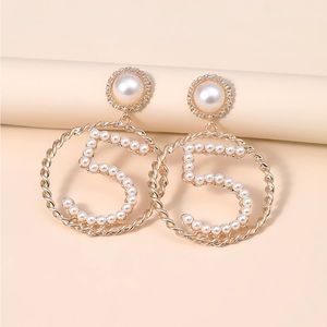 Faux Pearl #5 Earrings
